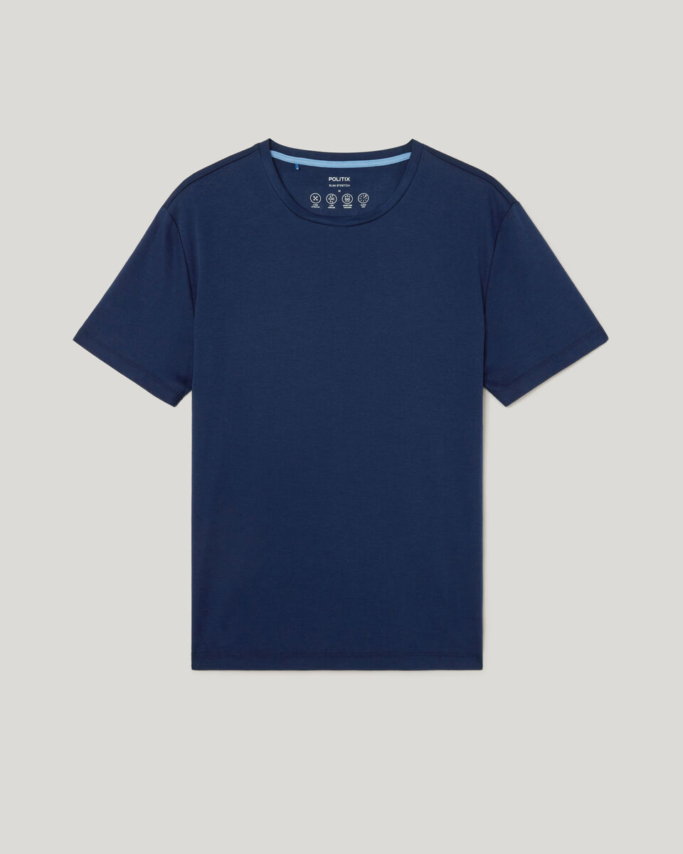 Slim Travel Tee, Navy, hi-res